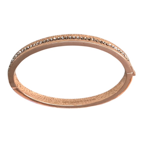Kate Spade Ring IT Up Pave Hinged Bangle O0RU2241 Rose Gold  $79 1591 - Picture 2 of 4